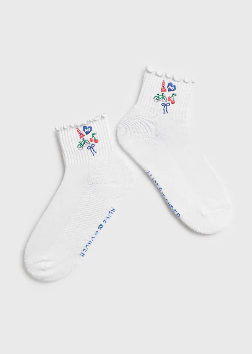 Michigan Icons Ruffle Socks