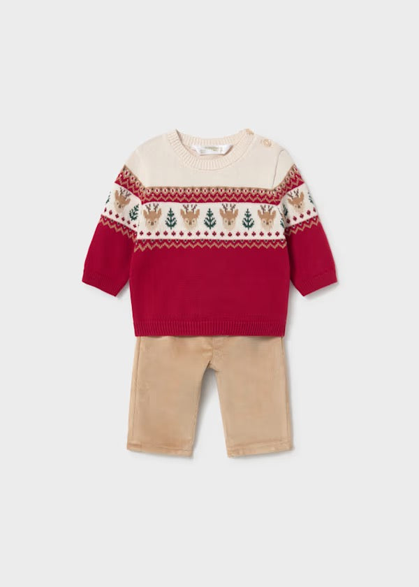 Mayoral Newborn Reindeer Set 2532