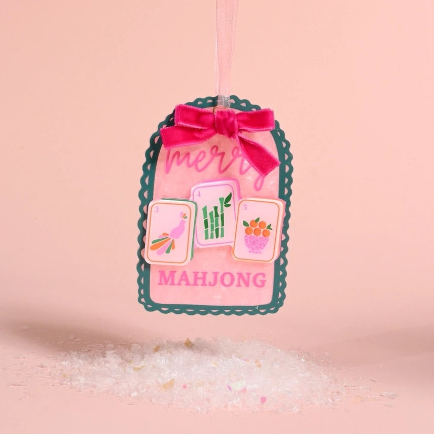 Acrylic Ornament-Merry Mahjong