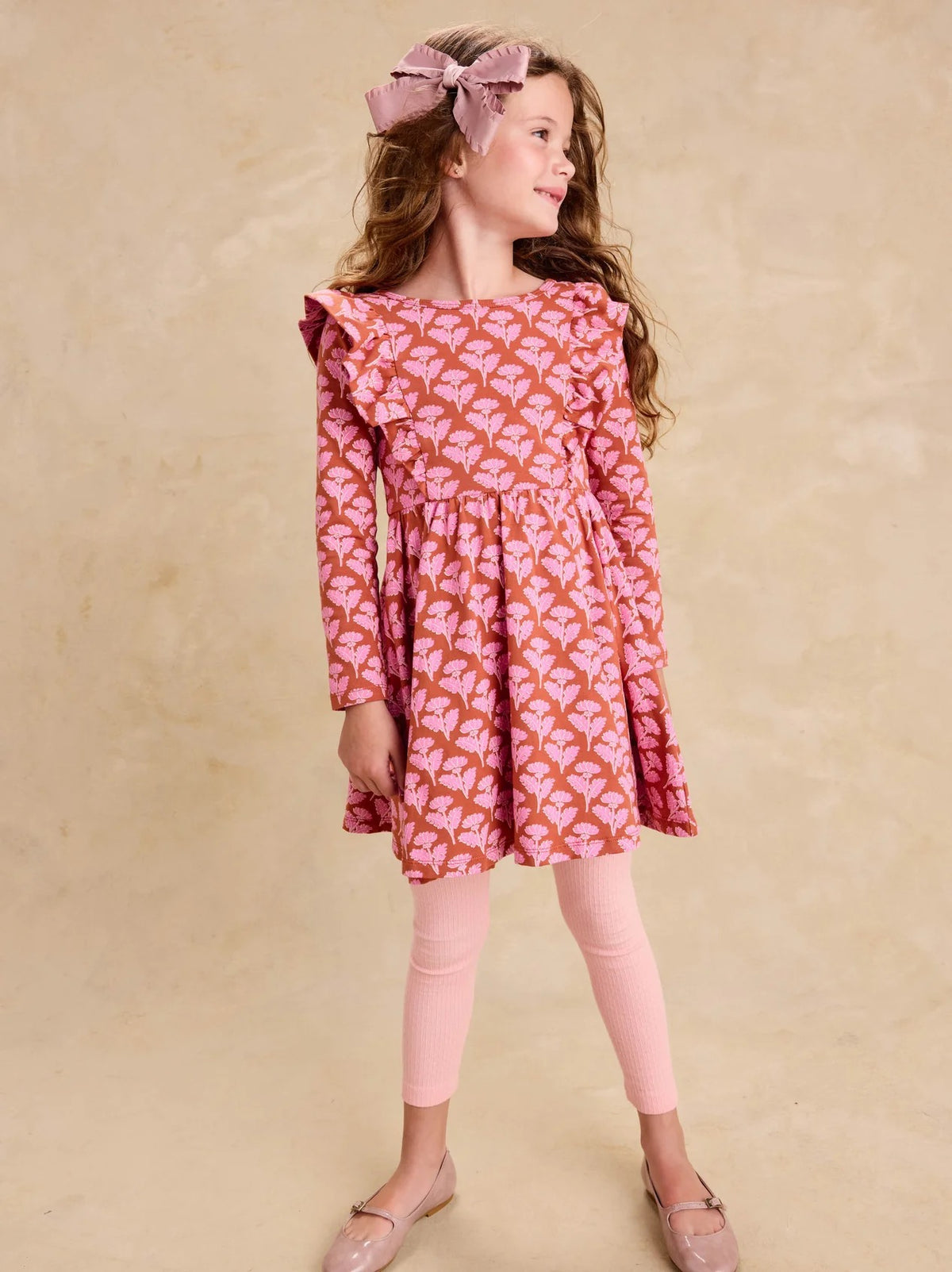 Ruffle Shoulder Ballet Dress