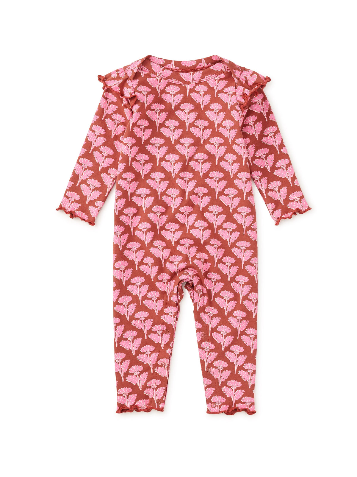 Ruffle Shoulder Baby Romper