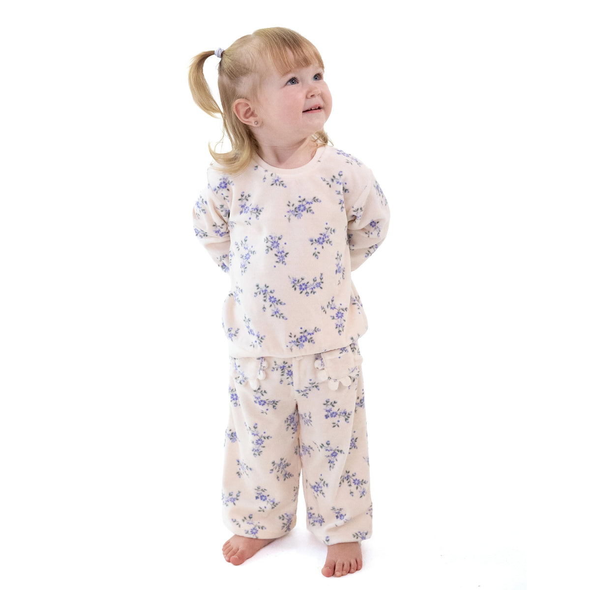 Sweet Hanna Floral Oversized Sweatshirt and Wide Leg Pant