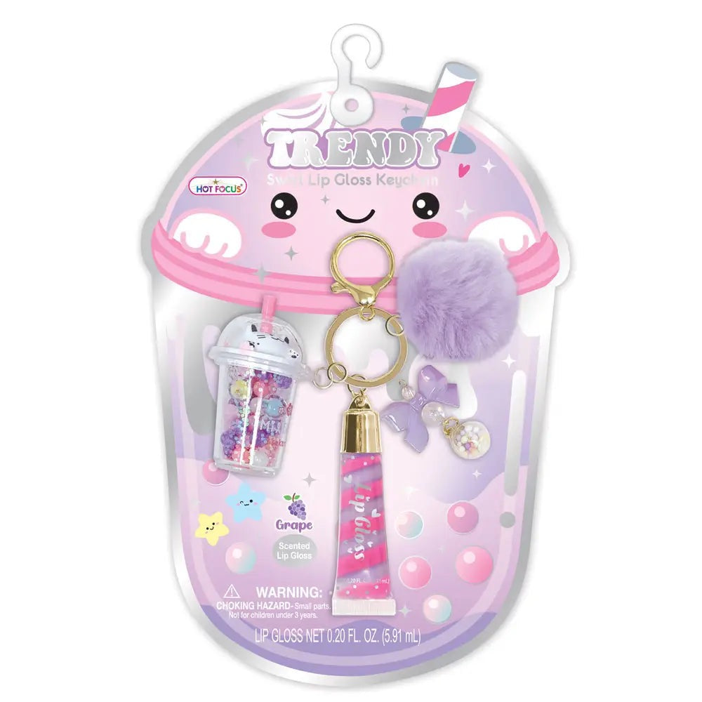 Trendy Lip Gloss with Key Chain