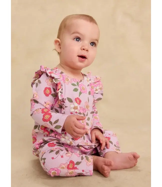 Ruffle Shoulder Romper