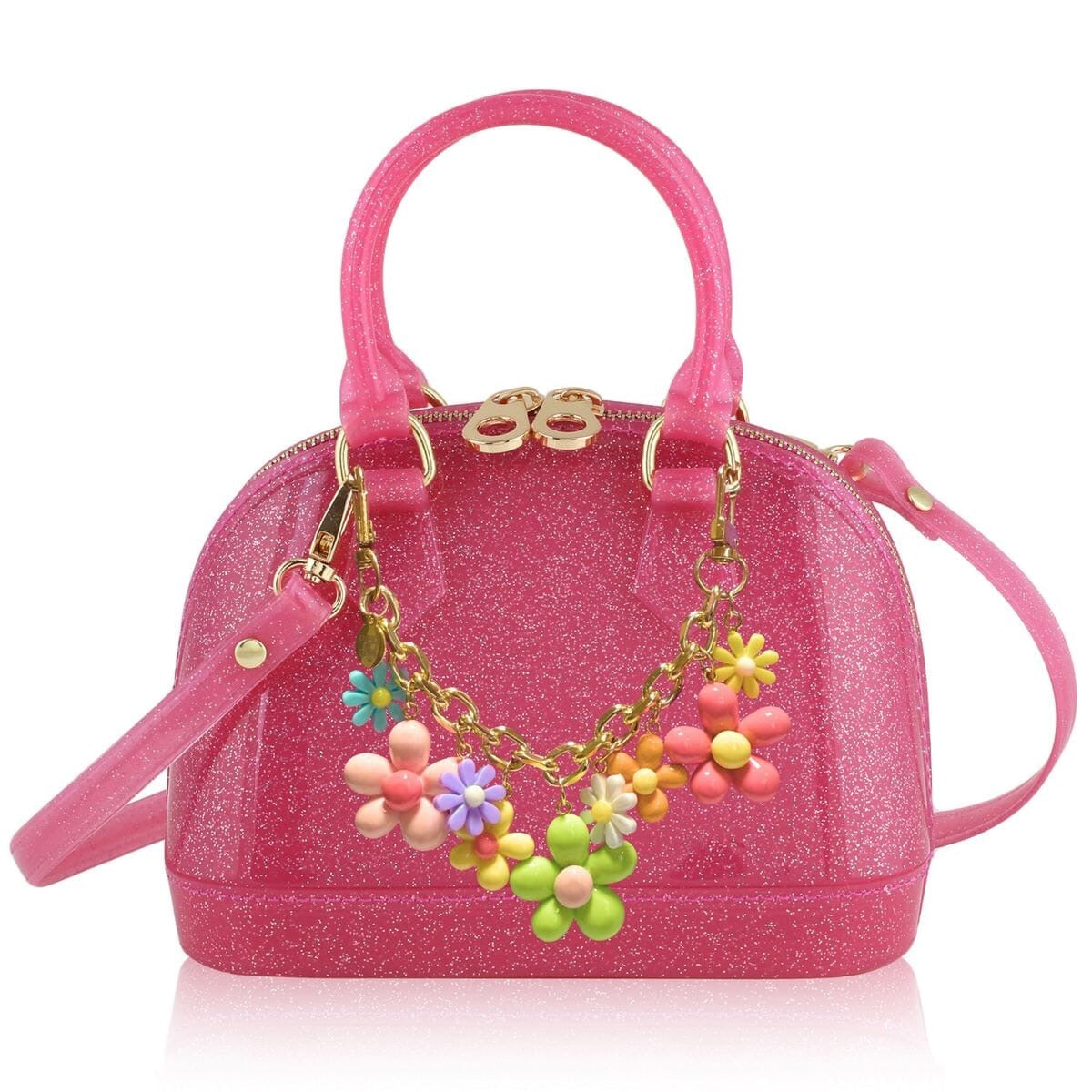 Cate Hot Pink Sparkle Flower Power