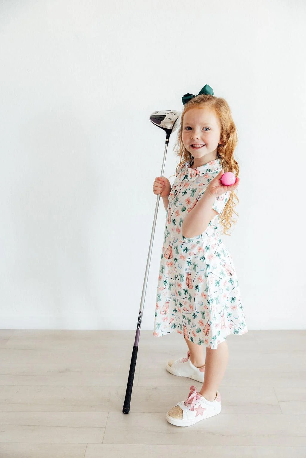 Birdies and Bows SS Polo Dress