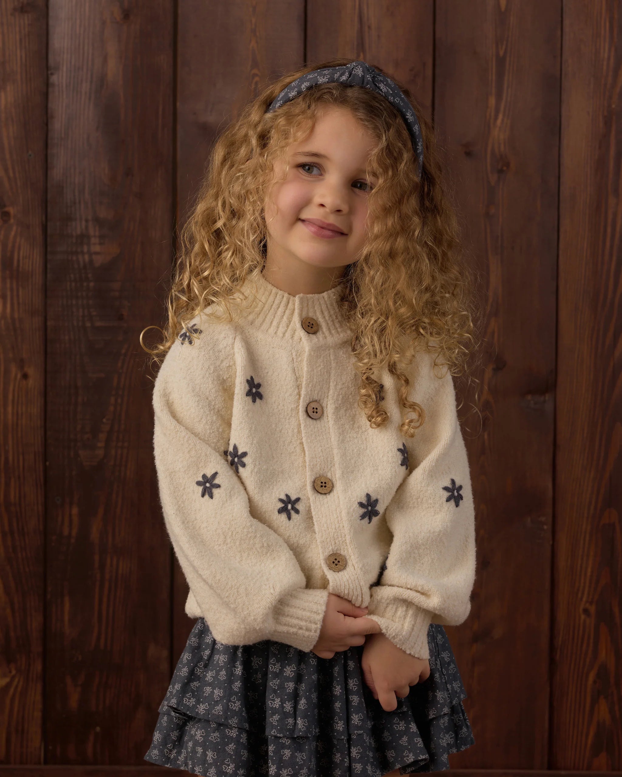 TULIP CARDIGAN MIDNIGHT DAISY