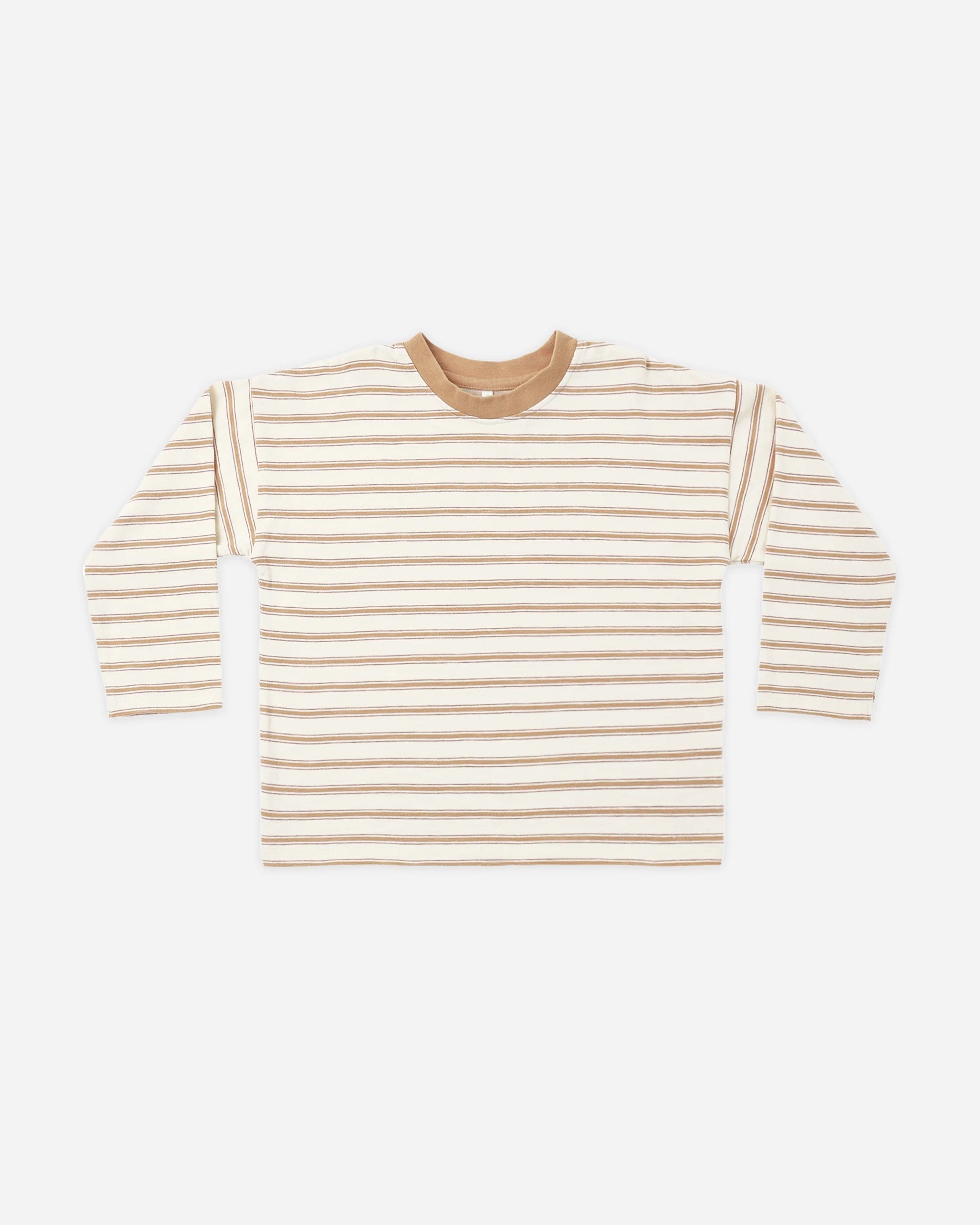 CAMDEN LONG SLEEVE TEE FAWN STRIPE