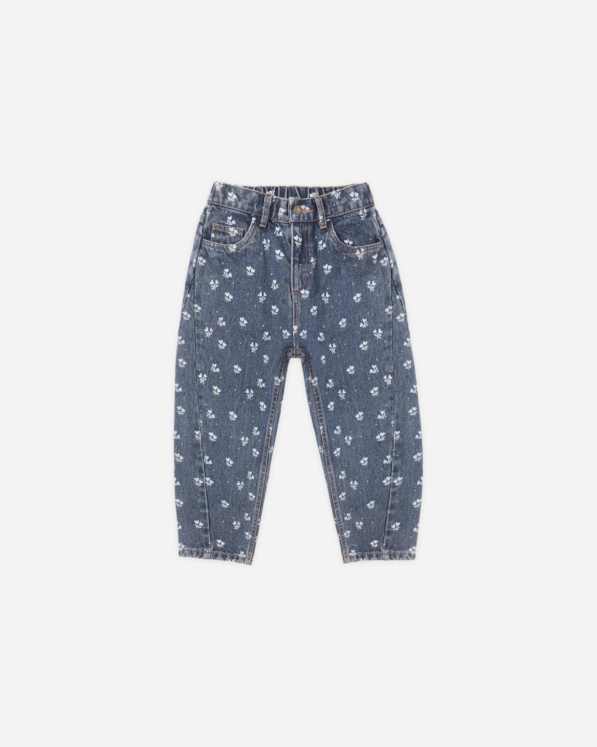BARREL PANT HEART DITSY