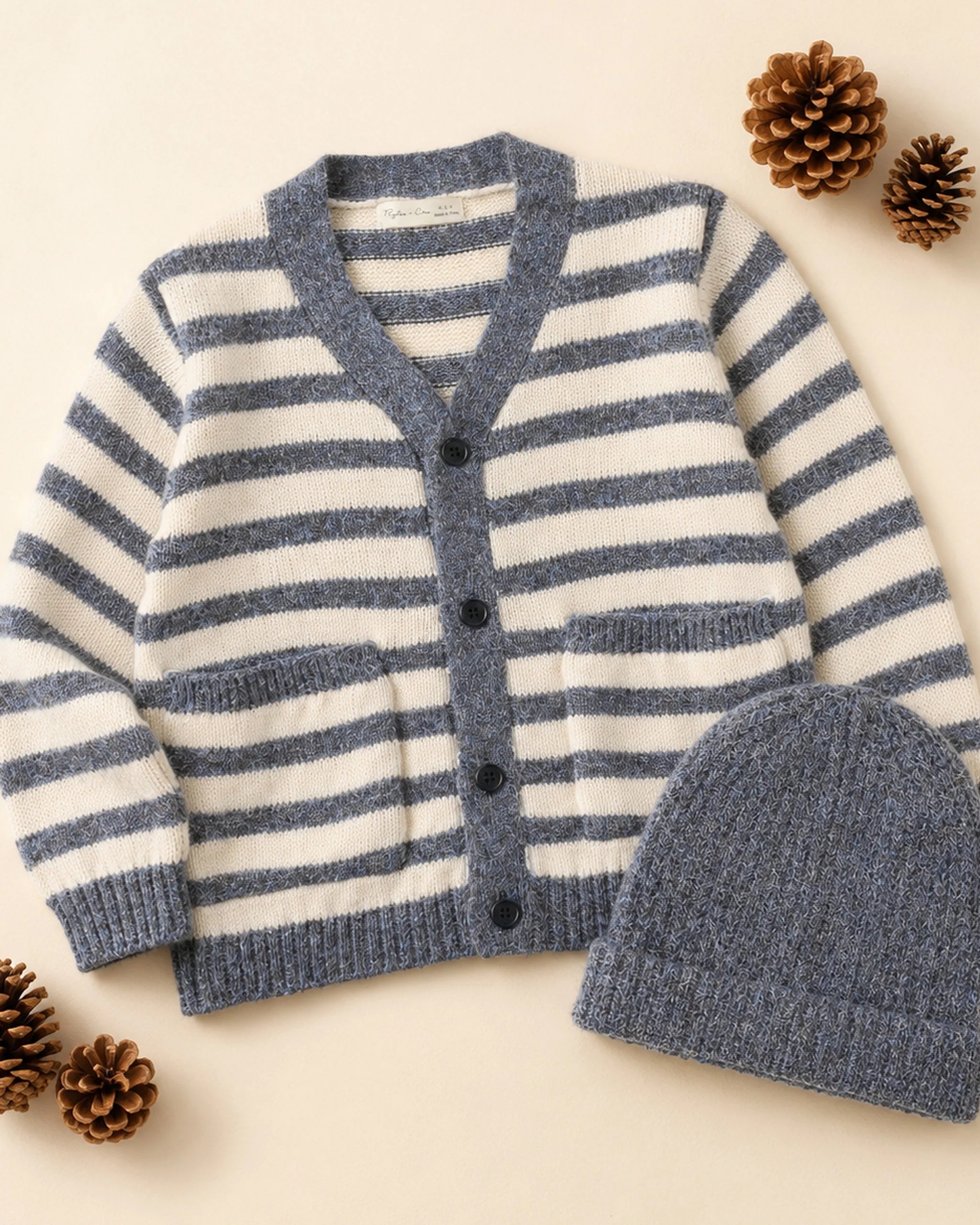 HAYWOOD CARDIGAN MIDNIGHT STRIPE
