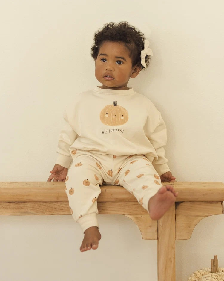 RELAXED FLEECE SWEATPANT PUMPKINS