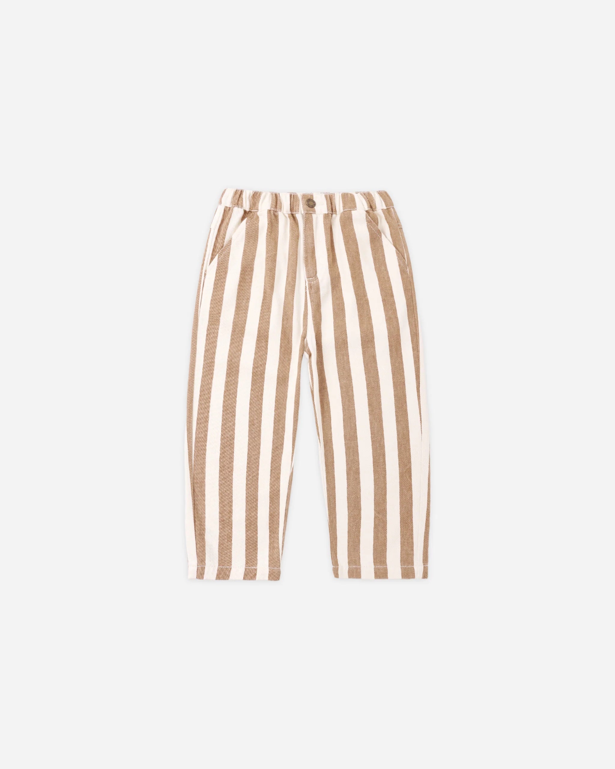 BABY CRU PANT FAWN STRIPE