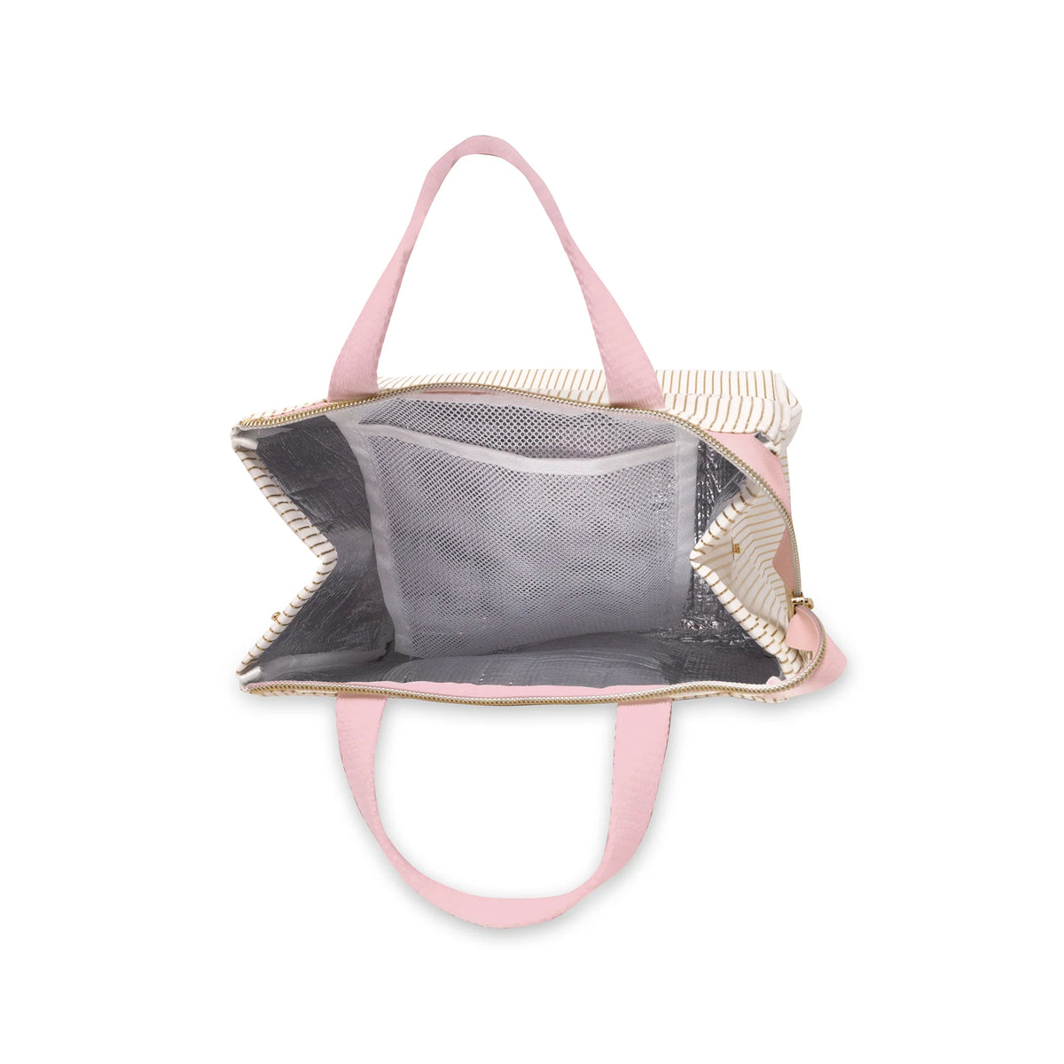 Kate Spade Lunch Bag Gold Pinstripe