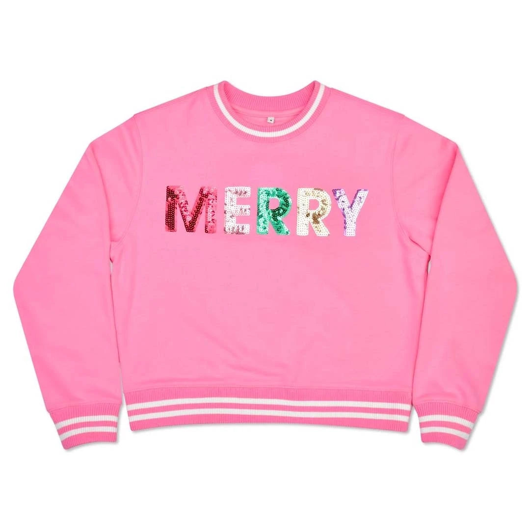 Merry Sequins Sweatshirt