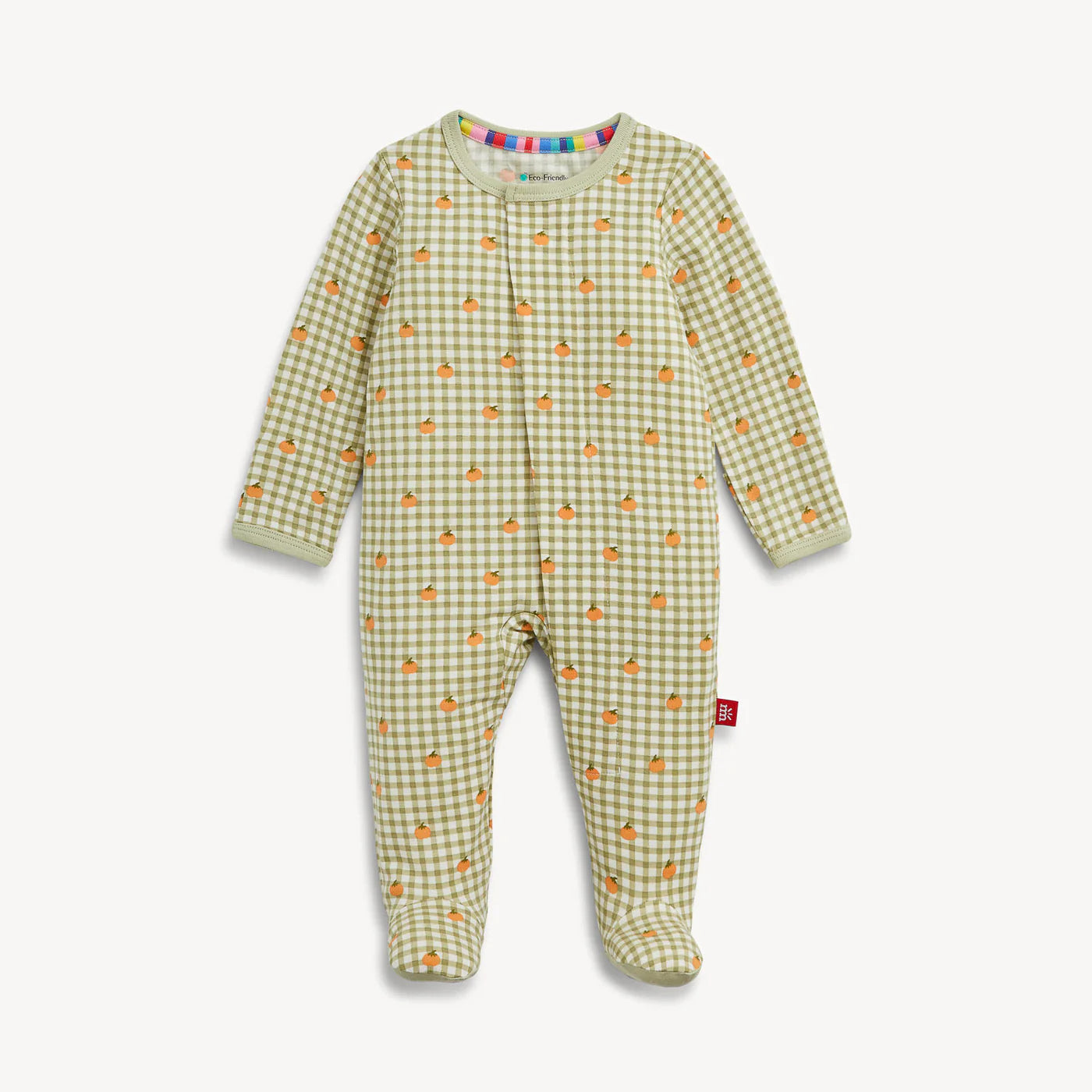 Pumpkin Plaid Modal Footie