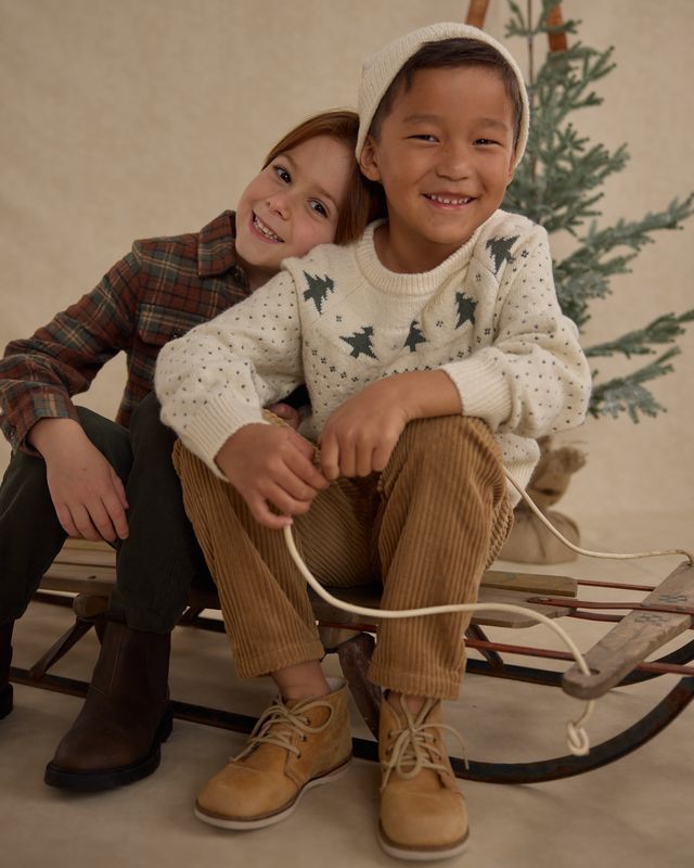 FAIR ISLE SWEATER || TREES