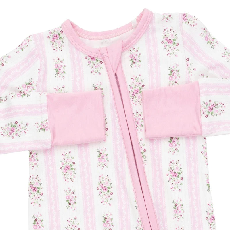 Bella Rose Stripe - Convertible Romper