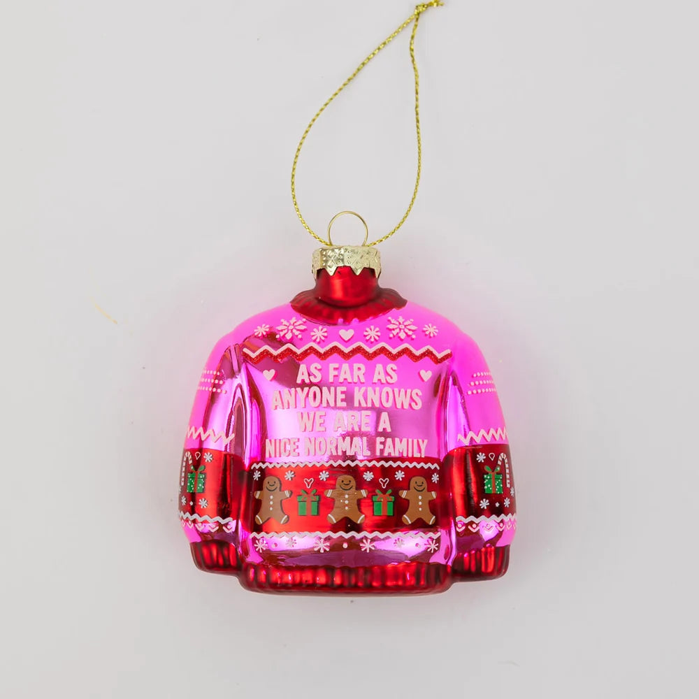 Nice Normal Family Sweater Ornament