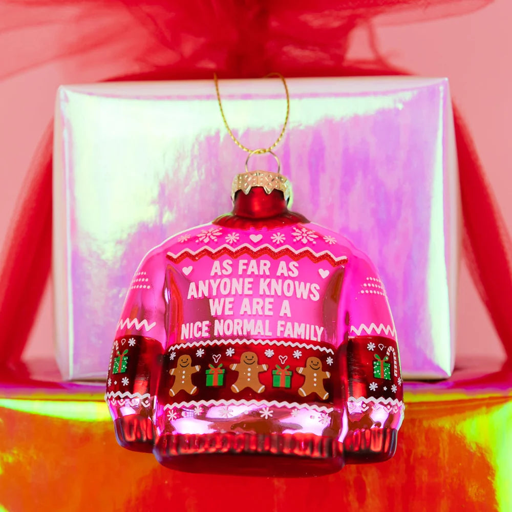 Nice Normal Family Sweater Ornament
