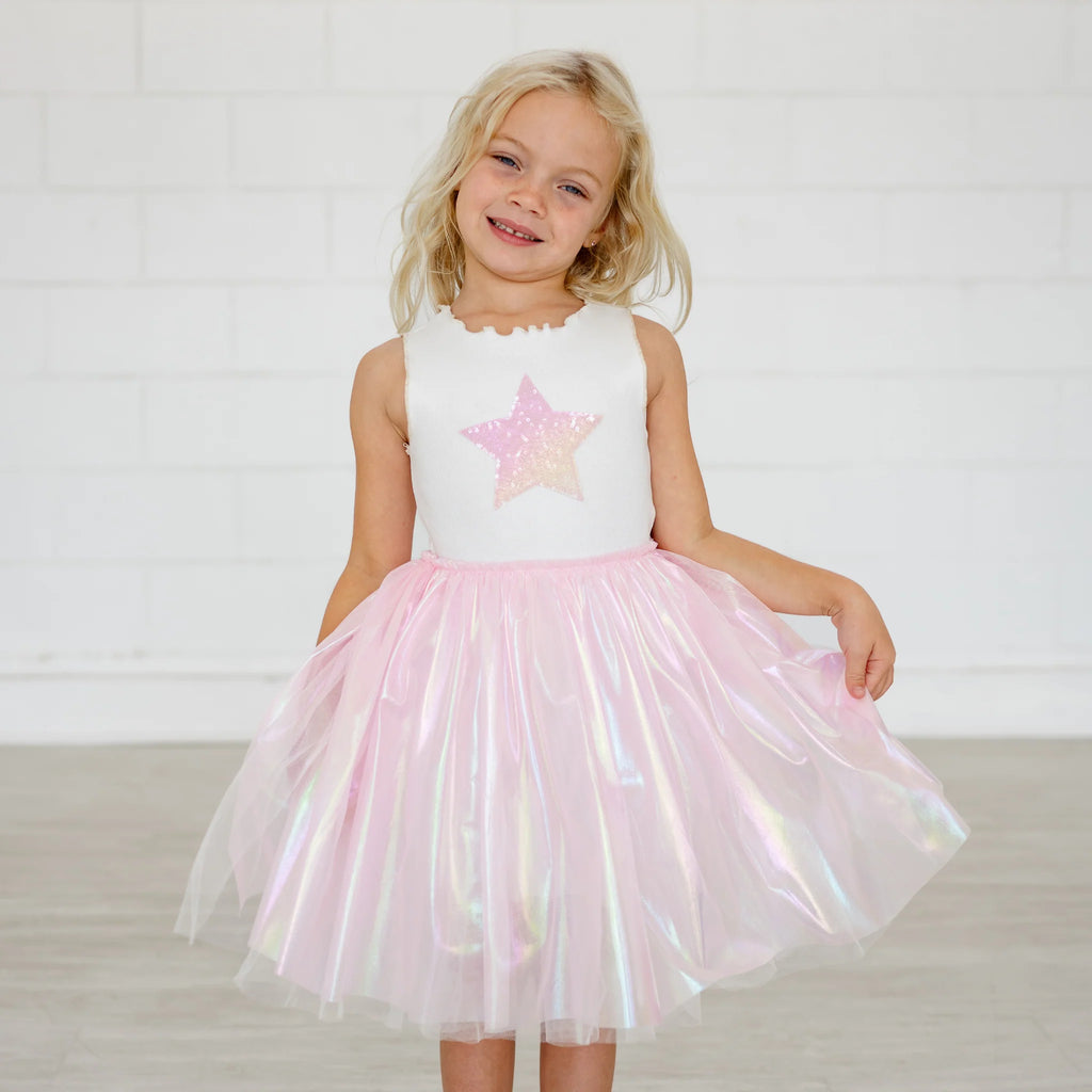 Petite Hailey Pearl Star Tutu Dress