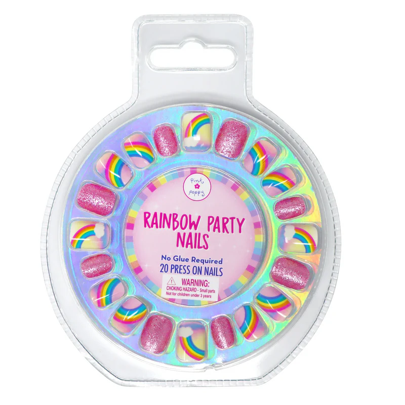 Rainbow Party Press On Nails