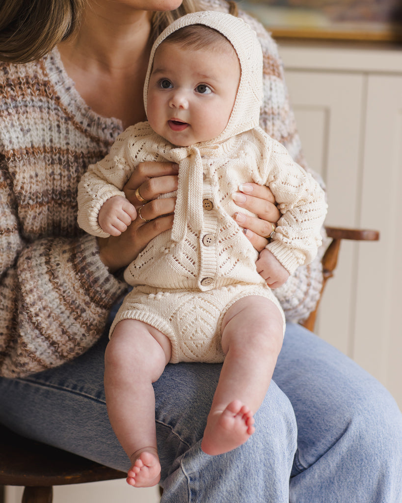 KNIT CARDIGAN || NATURAL