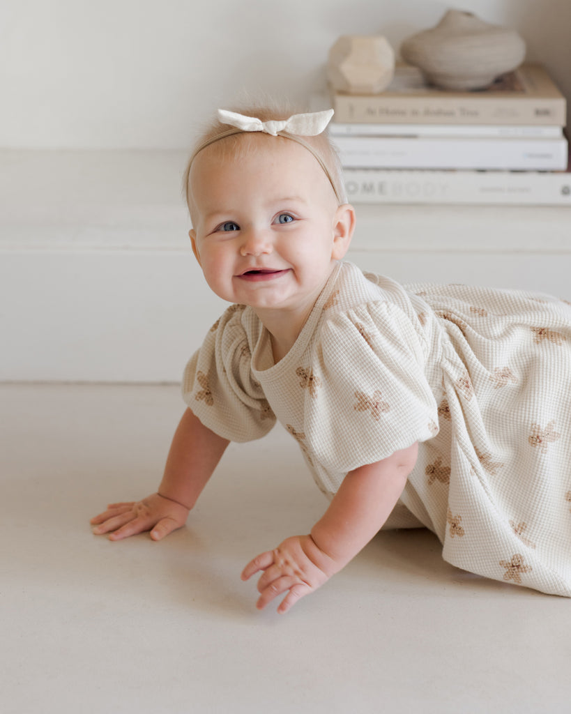 WAFFLE BABYDOLL DRESS || GINGERBREAD