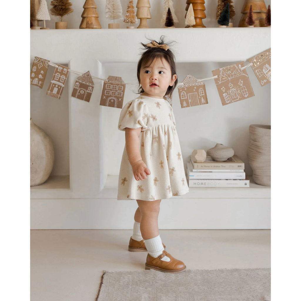 WAFFLE BABYDOLL DRESS || GINGERBREAD