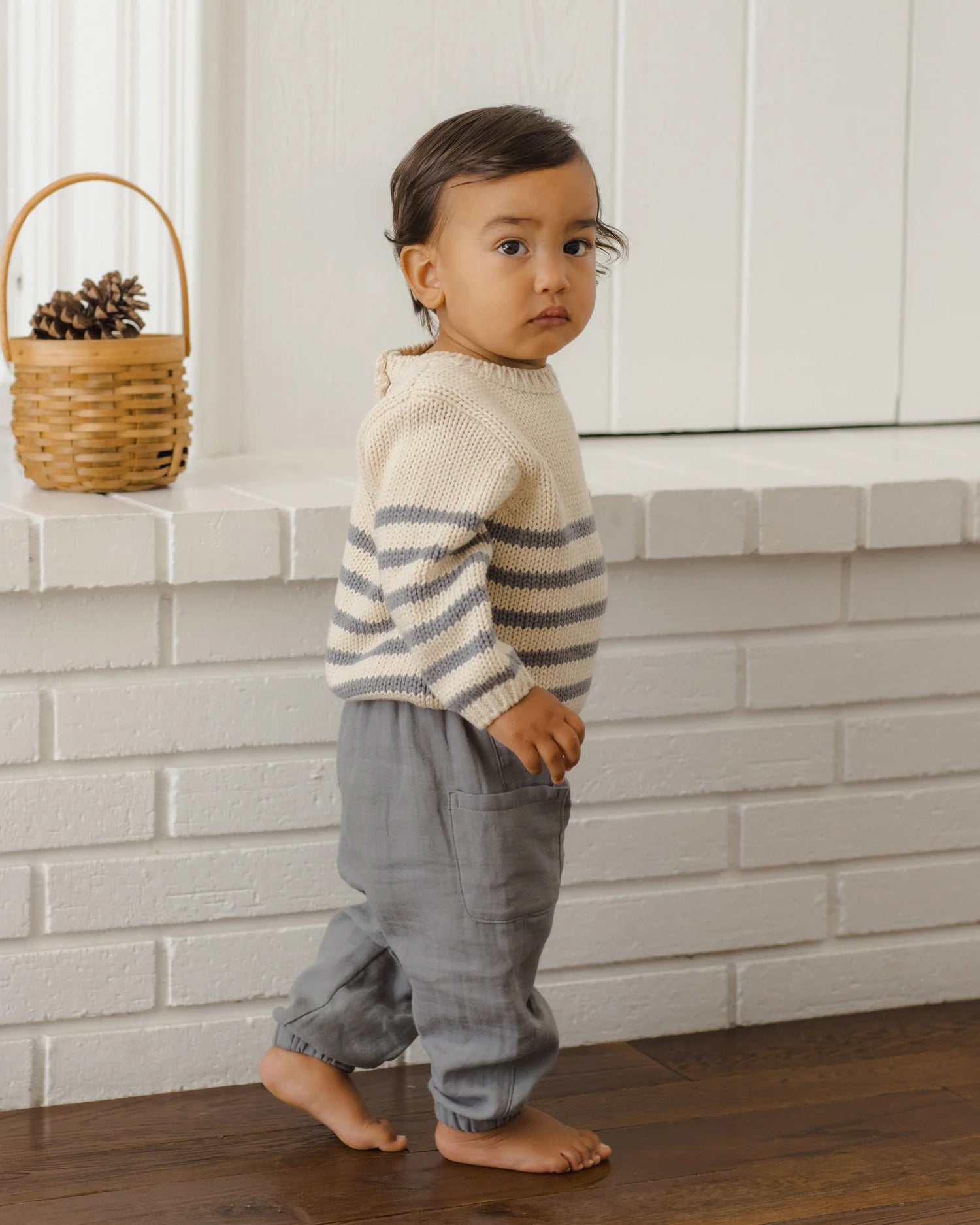 REX SWEATER SLATE STRIPE