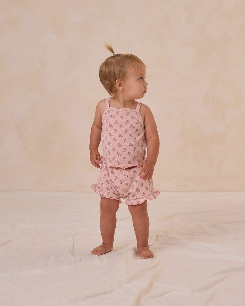 EVIE TANK + SHORTIE SET || ROSES