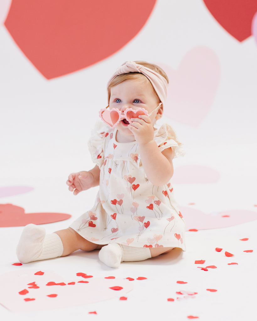 FLUTTER DRESS || HEART BALLOONS