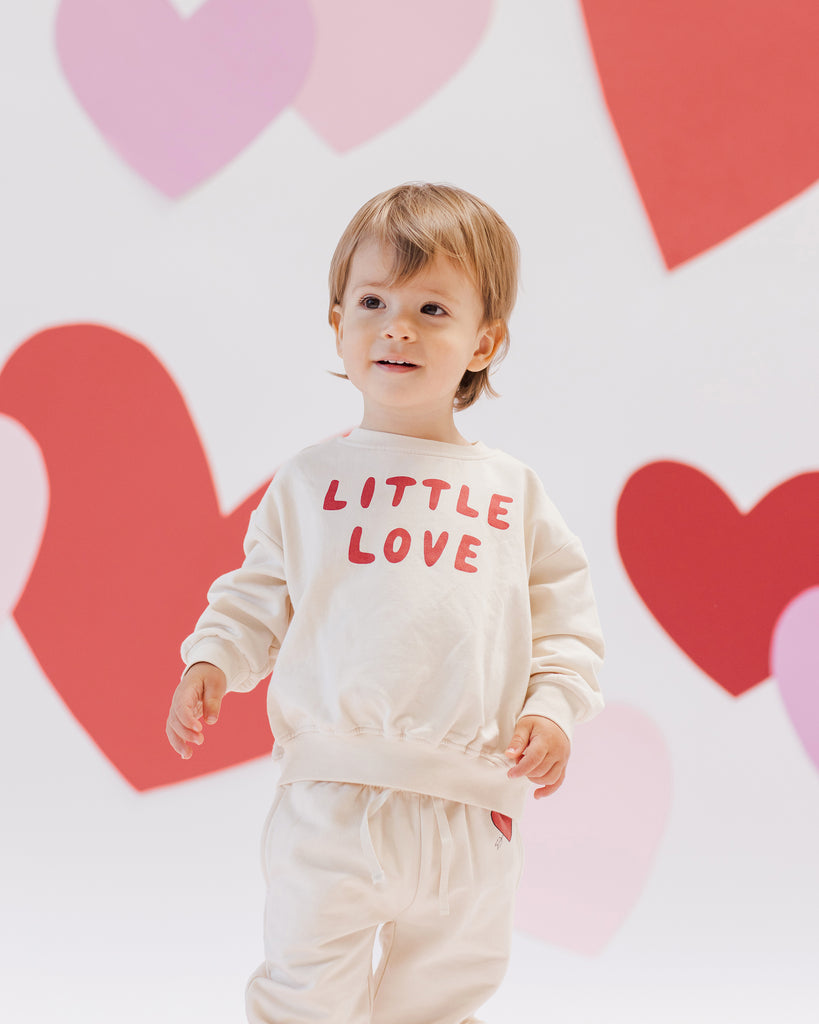 RELAXED FLEECE SWEATSHIRT || LITTLE LOVE