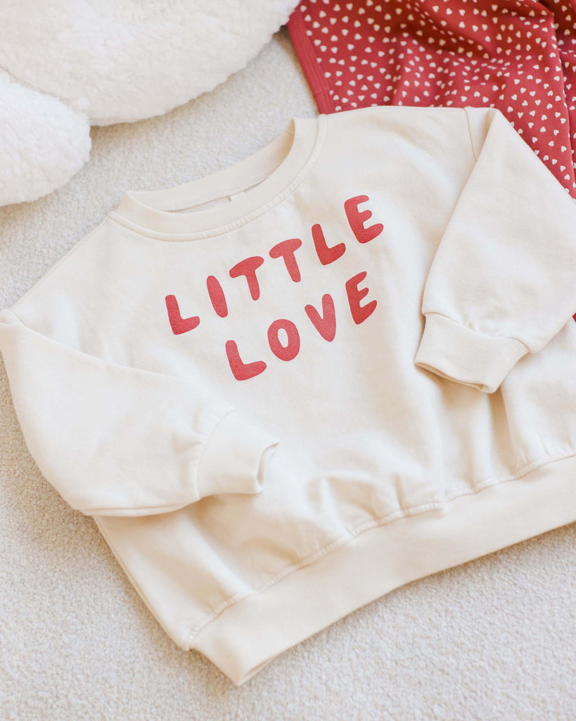 RELAXED FLEECE SWEATSHIRT || LITTLE LOVE