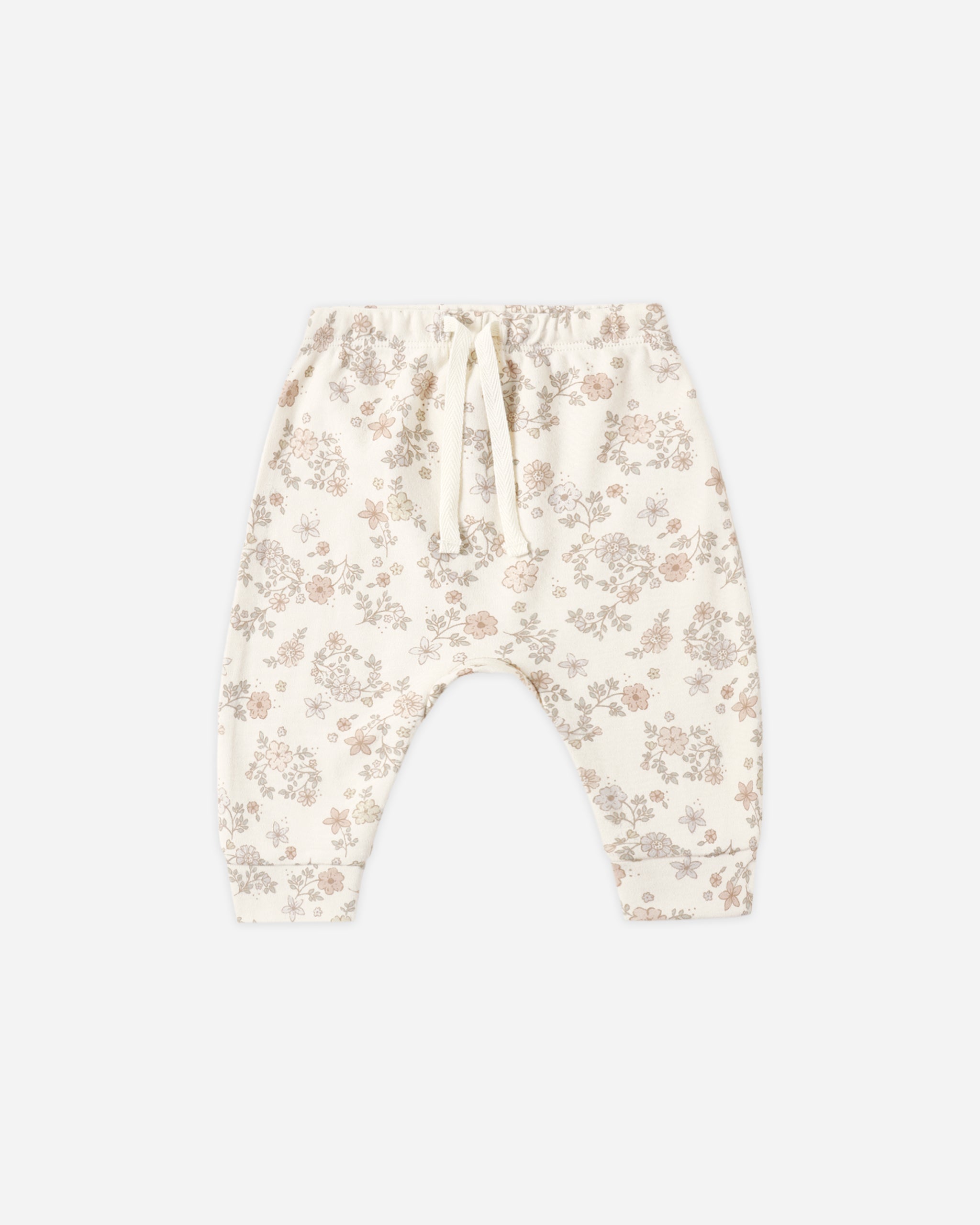 DRAWSTRING PANT FLORAL VINE