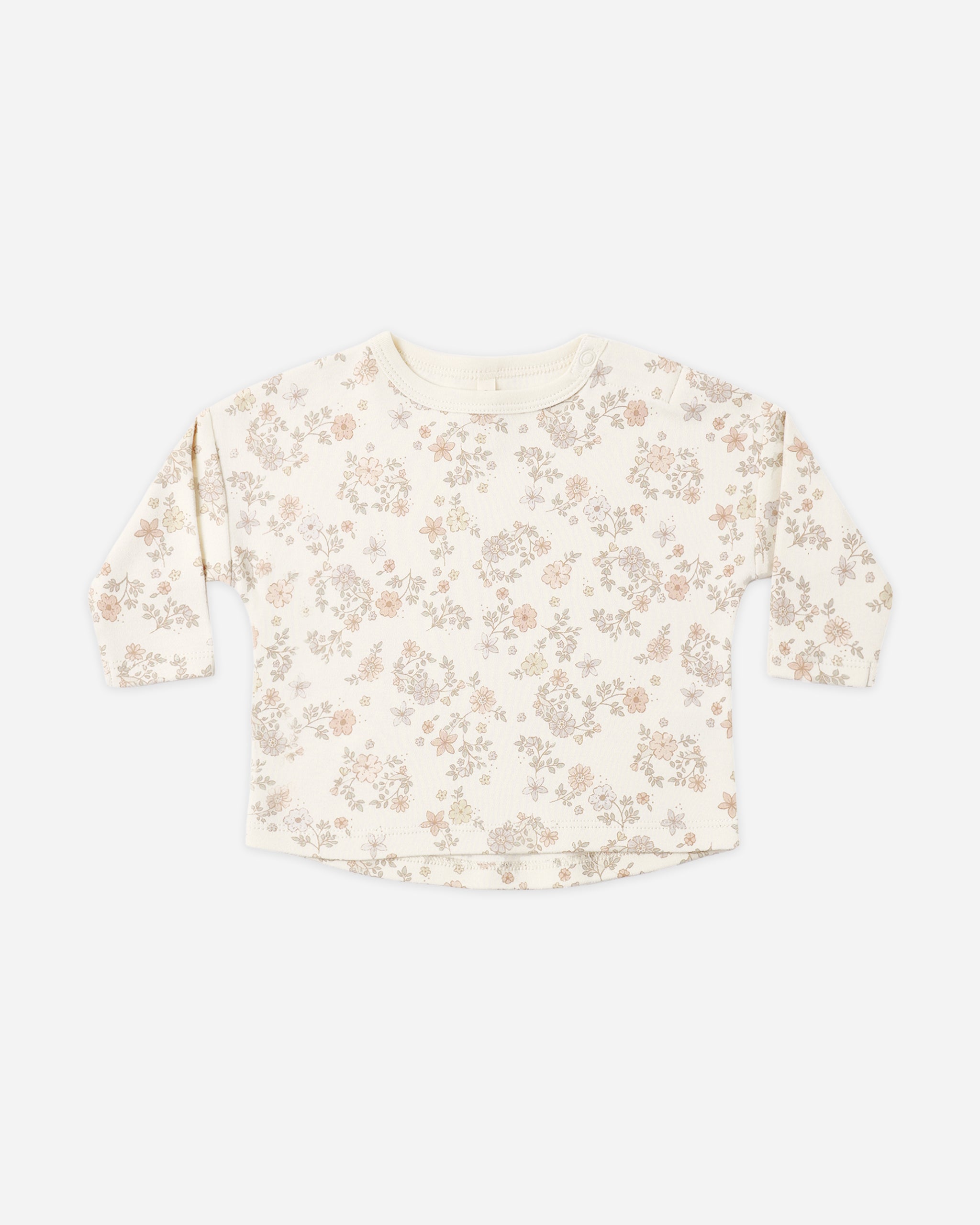 LONG SLEEVE TEE FLORAL VINE