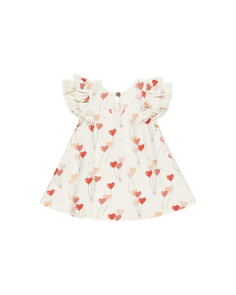 FLUTTER DRESS || HEART BALLOONS