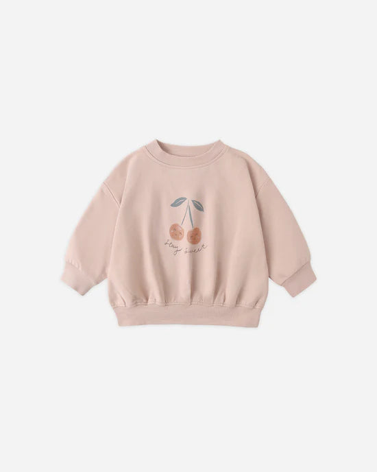 RELAXED SWEATSHIRT CHERRY