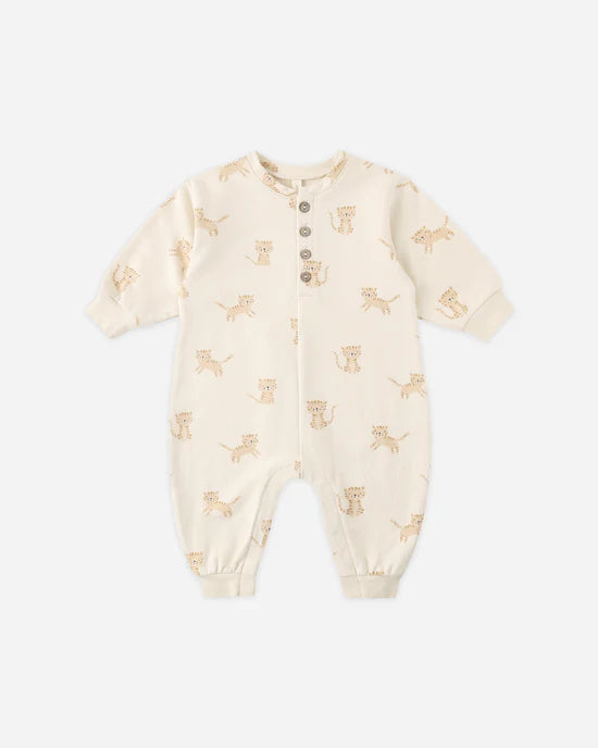 RELAXED FLEECE JUMPSUIT TIGERS