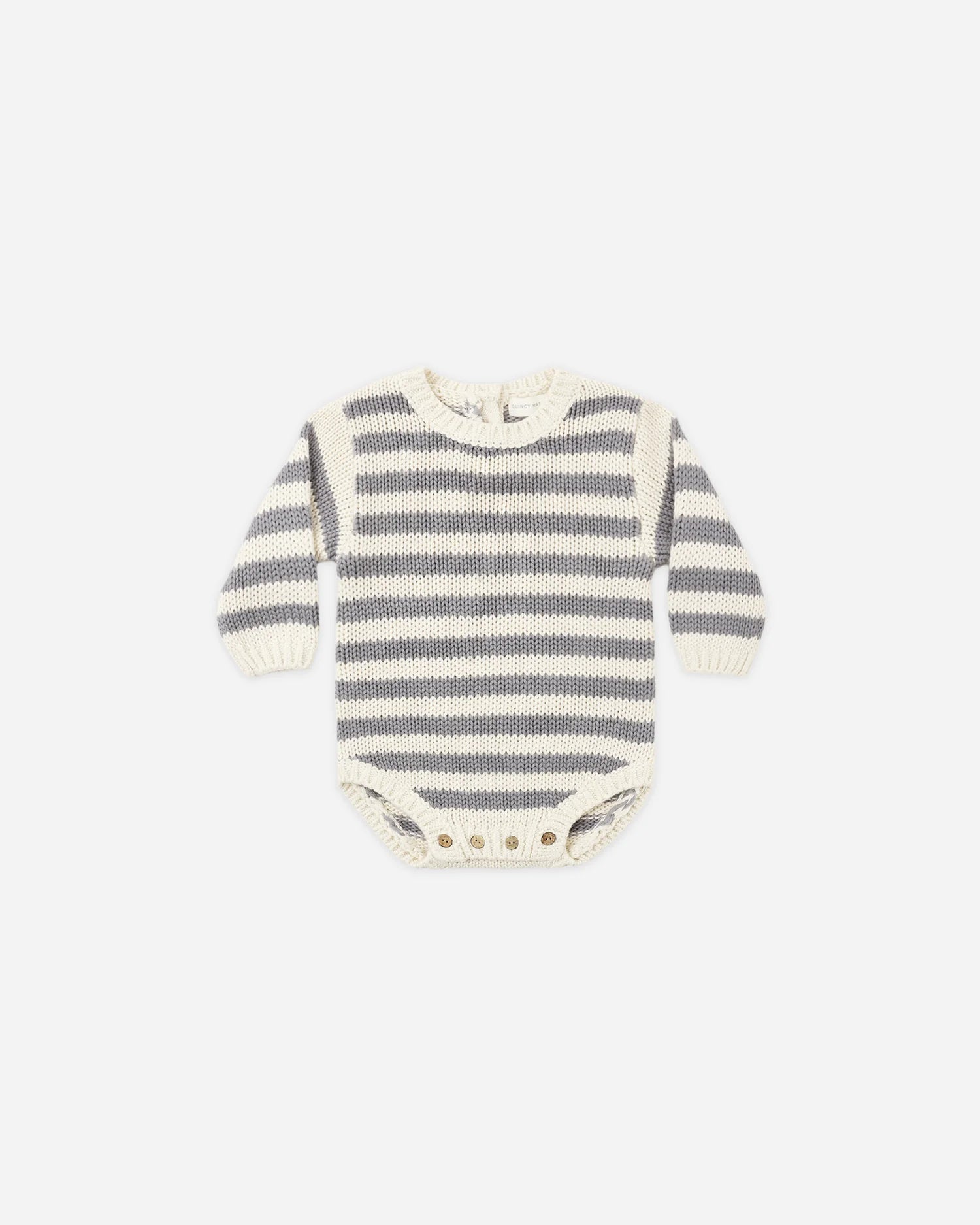 REX ROMPER SLATE STRIPE