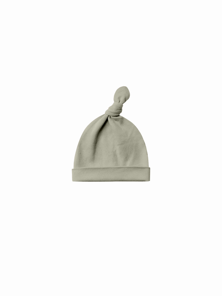 KNOTTED BABY HAT || SAGE
