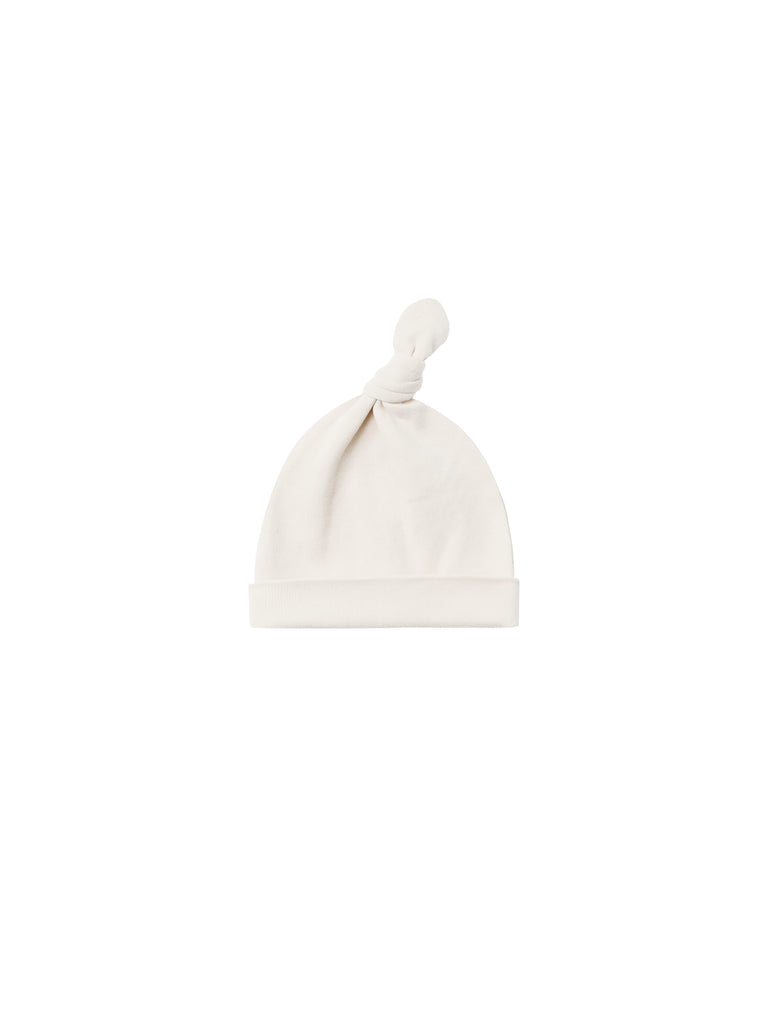 KNOTTED BABY HAT || IVORY