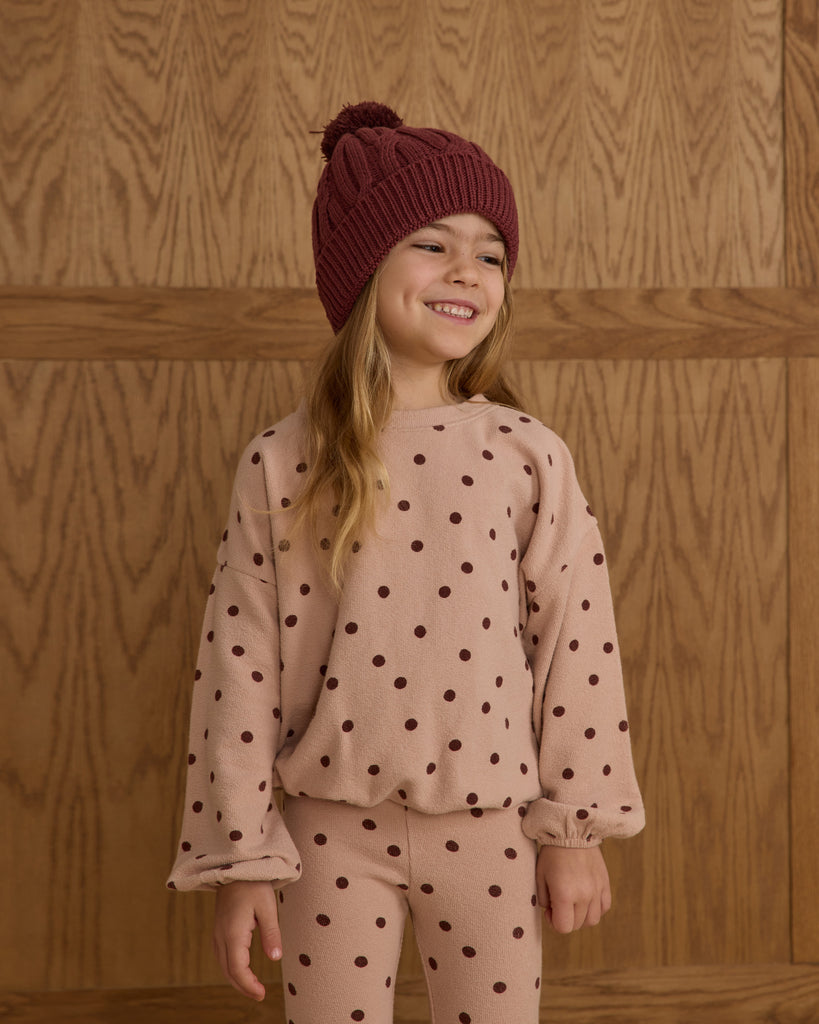 SPONGEY KNIT SET || POLKA DOT