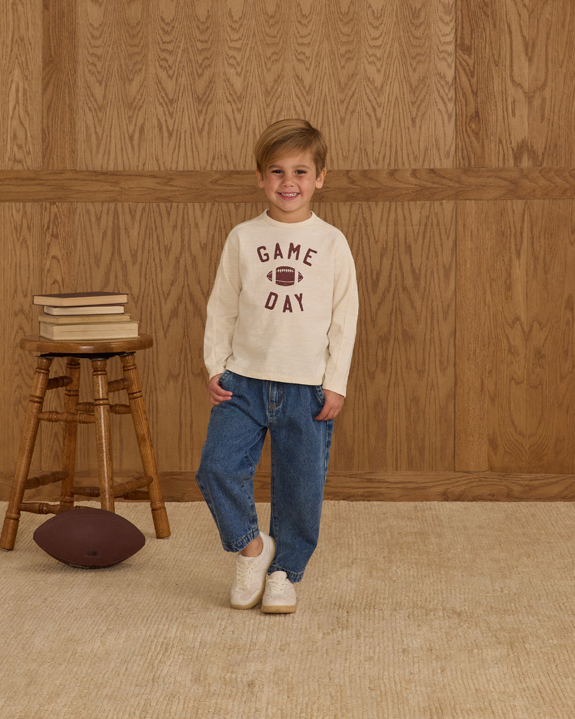LONG SLEEVE PANELED TEE || GAME DAY