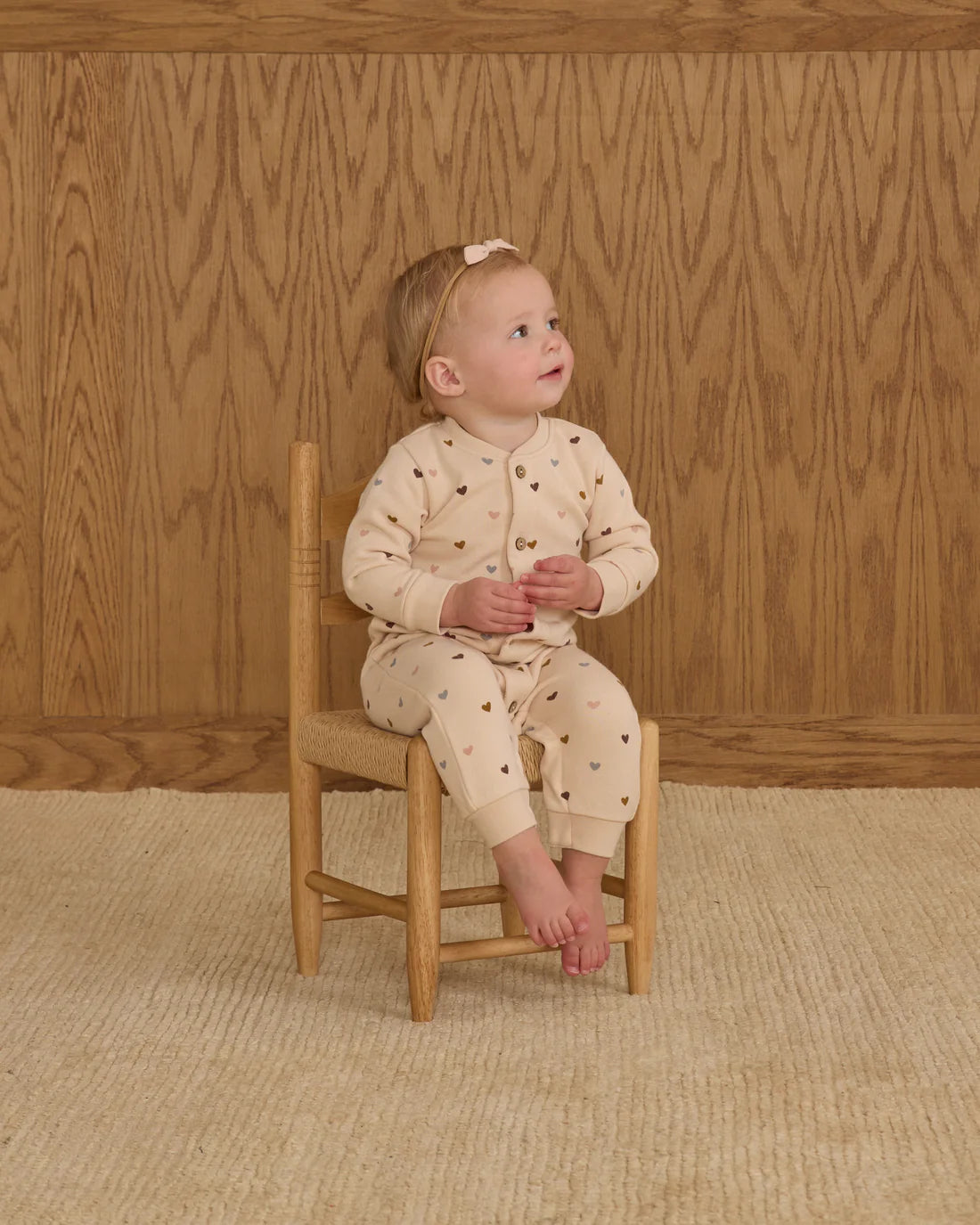 BUTTON DOWN JUMPSUIT || HEARTS