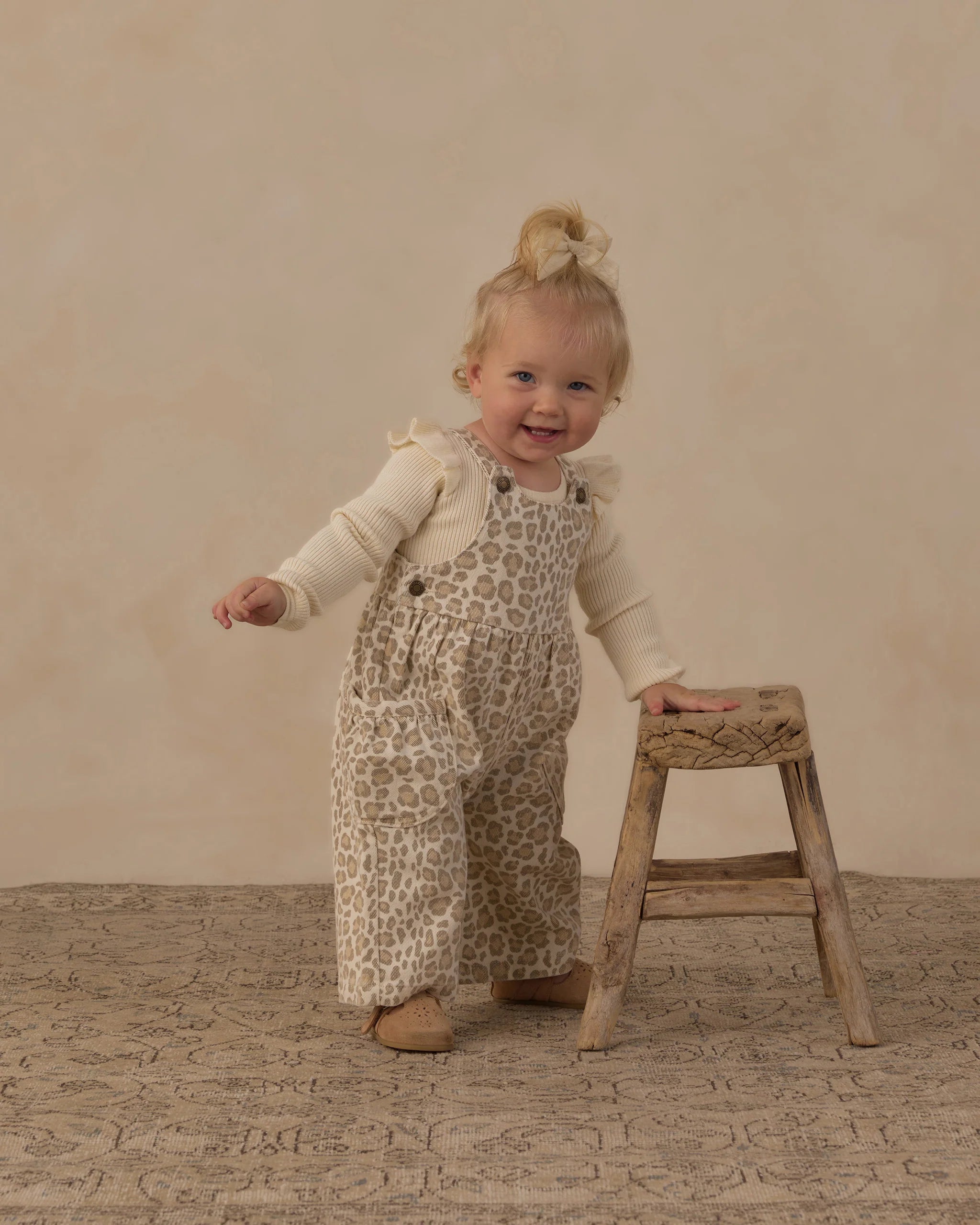 SHOULDER RUFFLE BODYSUIT NATURAL