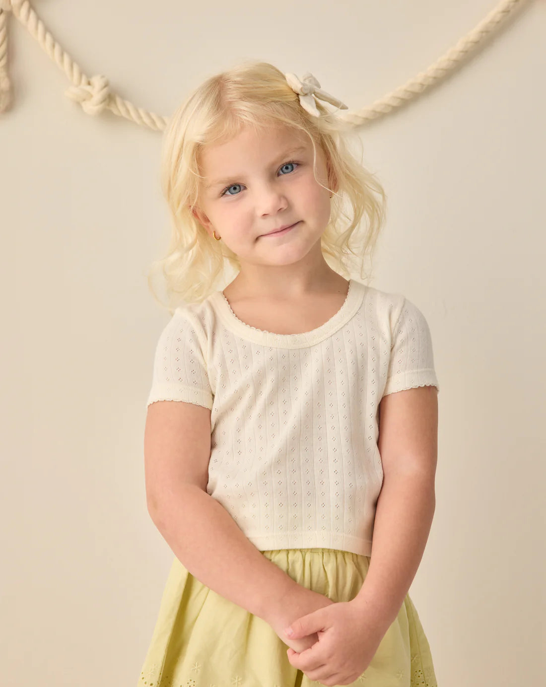 POINTELLE TEE IVORY