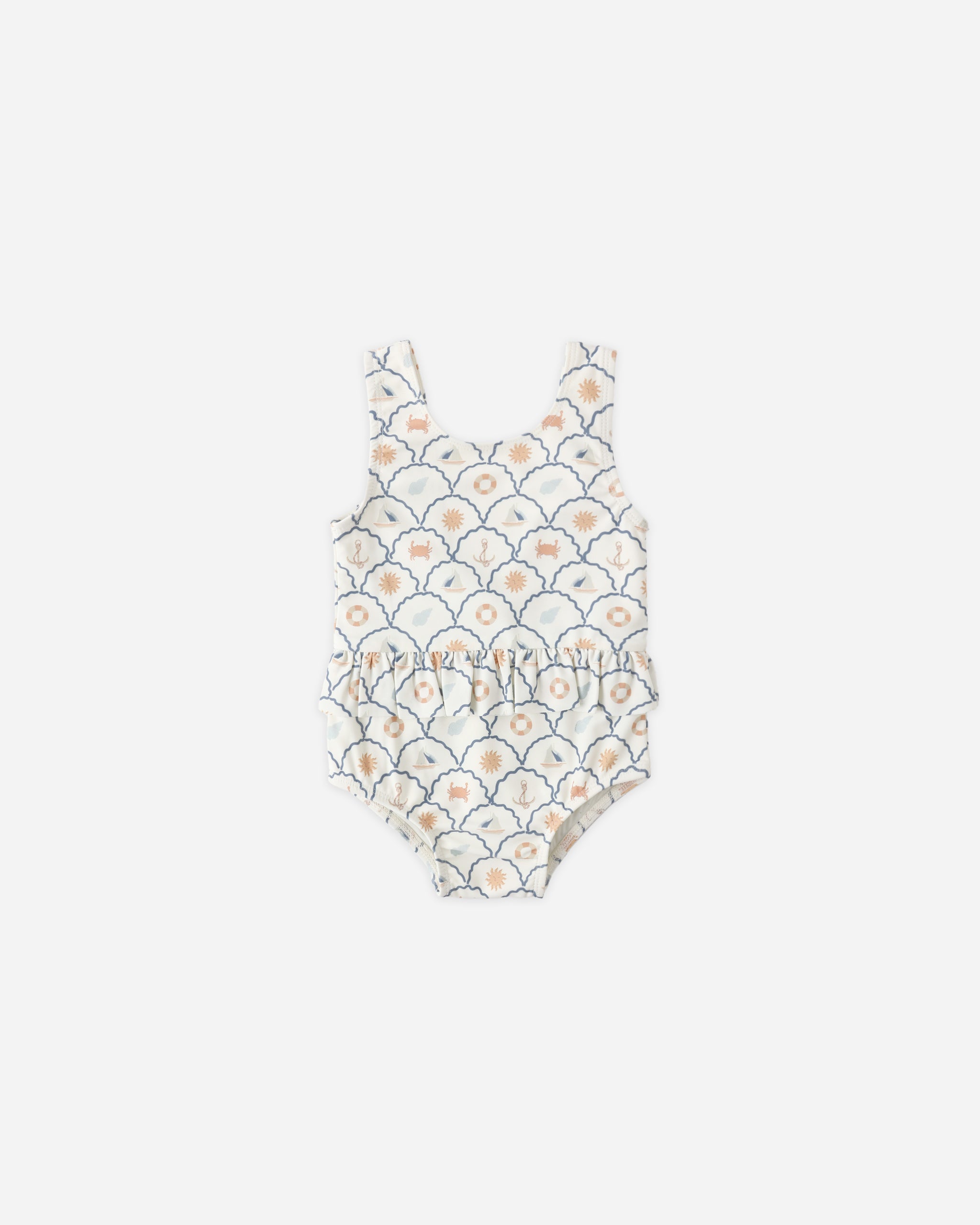 SKIRTED ONE-PIECE NAUTICAL
