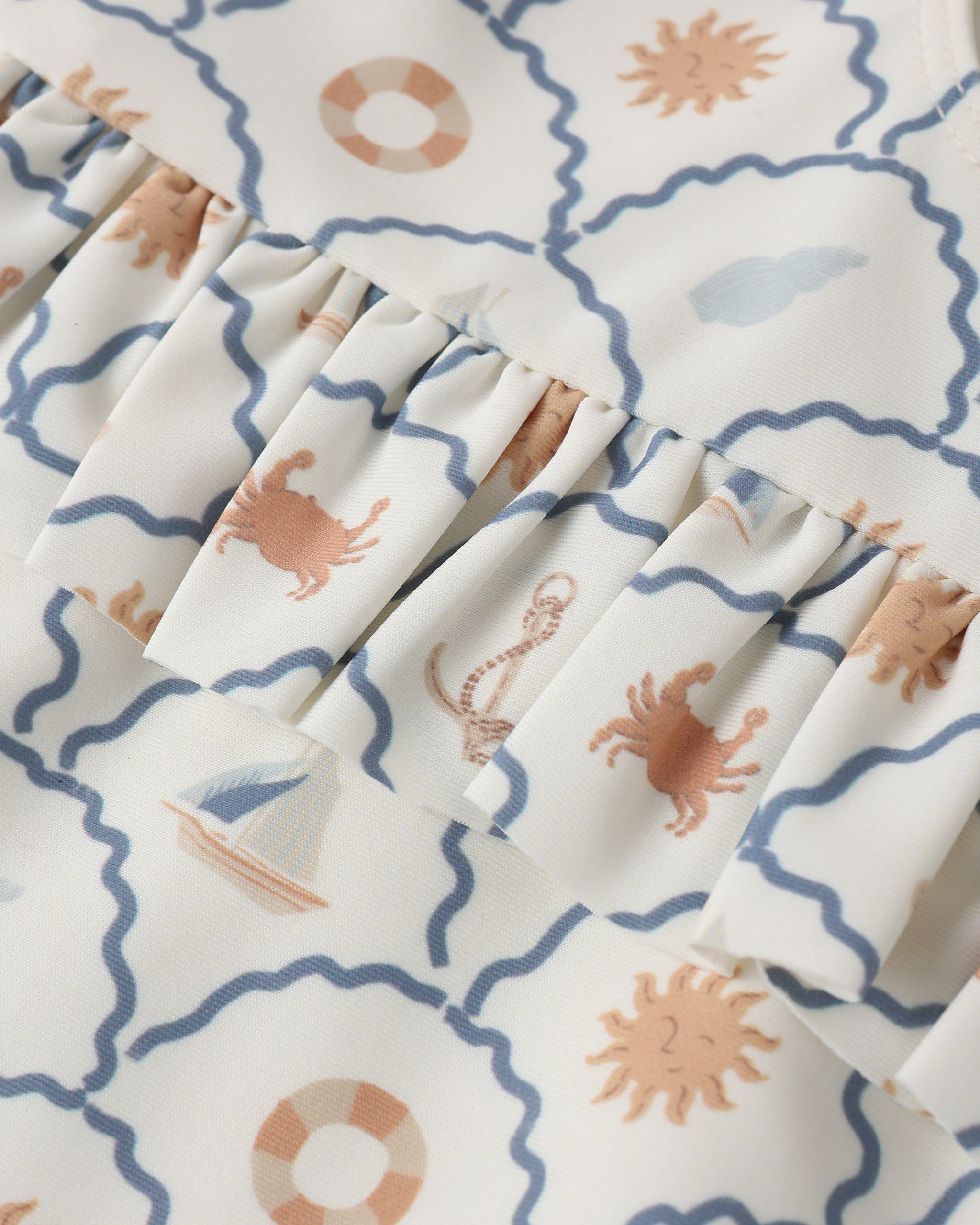 SKIRTED ONE-PIECE NAUTICAL