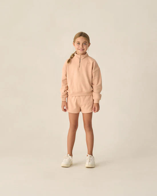 HALF ZIP SWEATSHIRT MELON