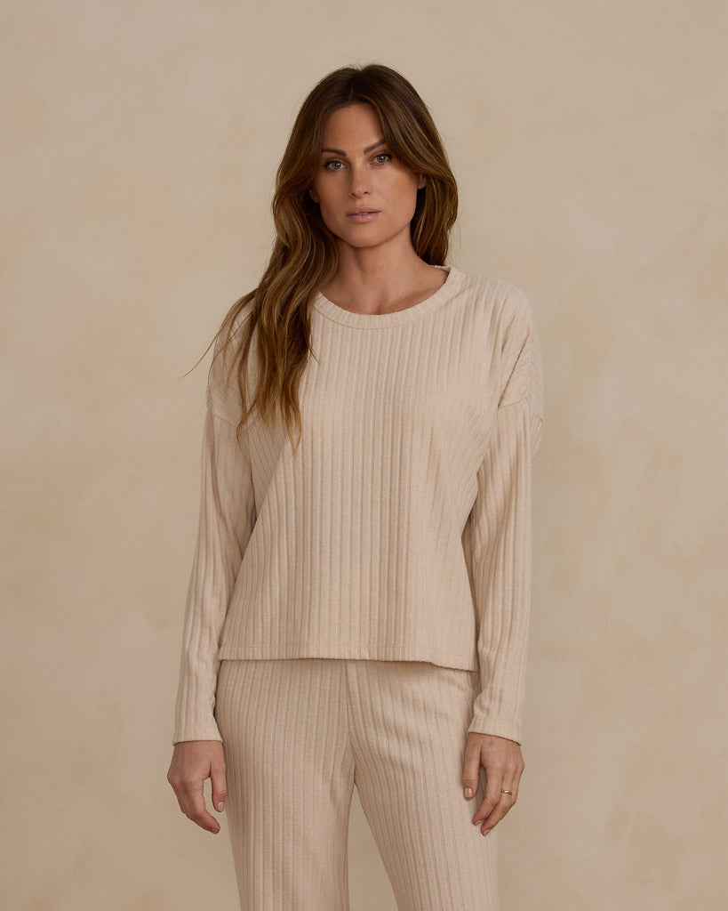 COZY RIB KNIT SET | SHELL